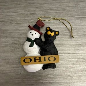 NEW Ohio bear ornament